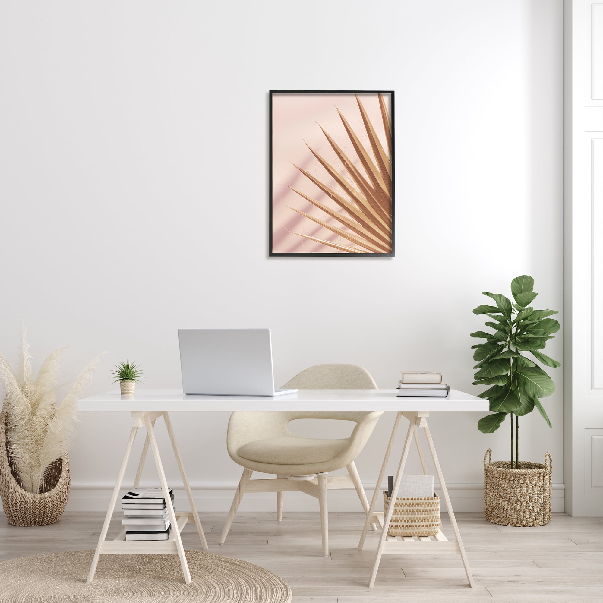 Stupell Industries Palm Frond Photograph Expressive Tropical Plant Sun Bleached, 24 x 30, Design by Ian Winstanley