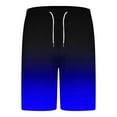 thumbnail image 5 of Miqool Men's Big & Tall Gradient Short Sets 2 Piece Outfits Summer Tracksuits Casual Short Sleeve T Shirt & Shorts with Pockets, 5 of 7