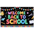thumbnail image 1 of Colorful Design Back to School Banner Educational Theme Welcome Decoration for Classroom Decor School Event Kids Party, 1 of 4