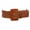 Light Tan, variant on Women's 2 3/8" or 60 mm Wide High Waist Braided Woven Full Grain Leather Belt