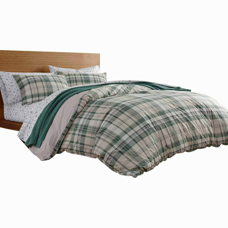 Timbers Plaid Duvet Cover Set By Eddie, Blue And Green Plaid Duvet Cover