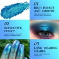 thumbnail image 3 of Metallic Duochrome Eyeshadow Makeup,High Pigment Blue Purpul Green Multichrome Eyes Shadows Shimmery,Longwear Gorgeous Color,Bright Vibrant Glitter Eye Shadow,No Creasing,Talc Free, 3 of 7