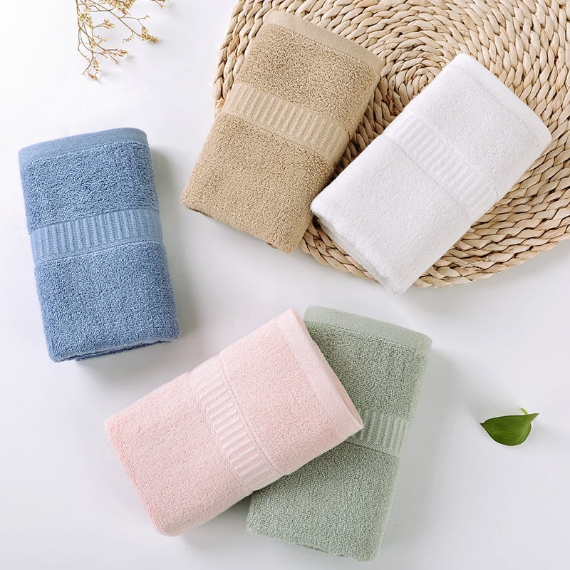 Zhuge 4-Pack Bamboo Fiber Face Wash Cloths 30×13.4in, Ultra Soft Gentle Bathroom Towels, Highly Absorbent for Daily Facial Cleansing & Home Skin Care, Brown