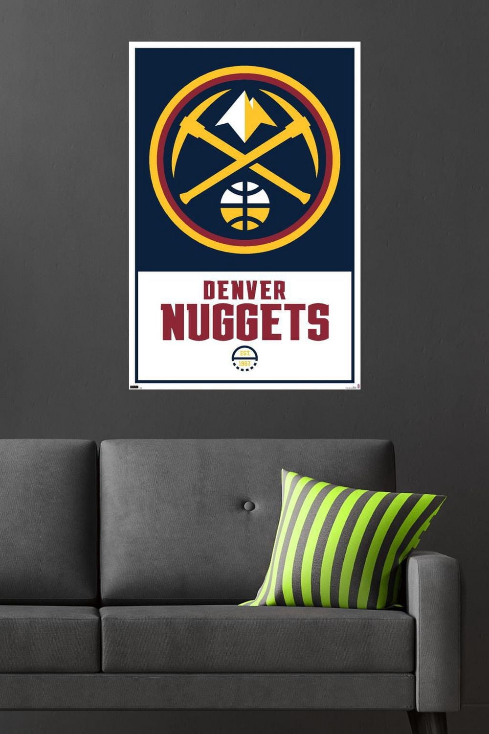 NBA Denver Nuggets - Logo 21 Wall Poster, 22.375" x 34"