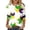 White, variant on Feather Mardi Casual top for Women Loose Fit 3/4 Sleeve Round Neck Soft Tee Comfortable Daily Wear Blouse S White