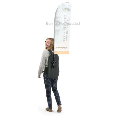 Human Billboard Backpack Banner Display For 20 X 48 Flag Not