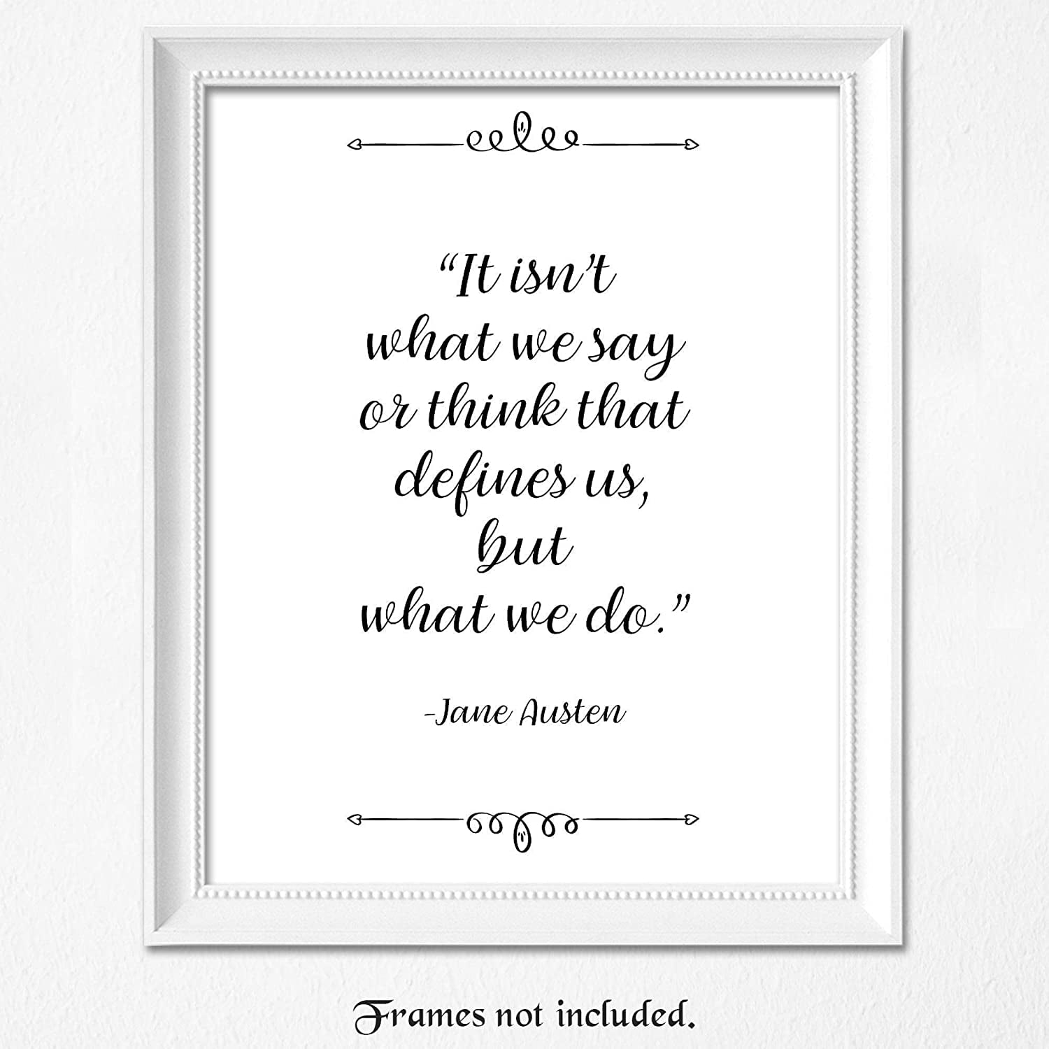 Jane Austen Isnt What We Say Think That Define Us Wall Stickers Vinyl Art Decals