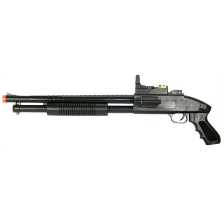 Pump Action M590 Spring Powered Airsoft Shotgun Gun w/ Laser & (Best Pro Airsoft Guns)