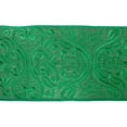 thumbnail image 3 of Vickerman 4" x 5 Yards Green Embroidery Wired Edge Christmas Ribbon., 3 of 4