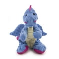 thumbnail image 5 of goDog Dragons with Chew Guard Technology Durable Plush Squeaker Dog Toy, Large, Periwinkle, 5 of 5
