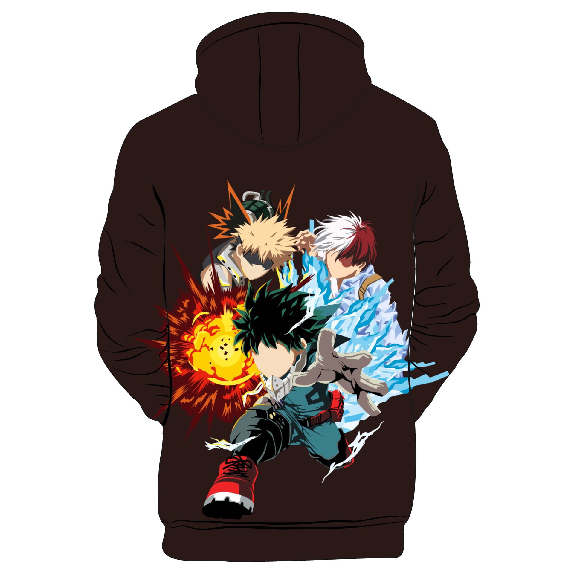 JMSUN Anime Unisex Boku No Hero Academia Hoodie Todoroki Shoto Cosplay  Costume 3D Hoodies Pullover Sweatshirt Casual Streetwear - Walmart.com