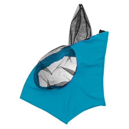 Horse Fly Mask with Mesh Ear Protection Breathable Lightweight Material for Outdoor Use Adjustable Fit for Horses and Ponies