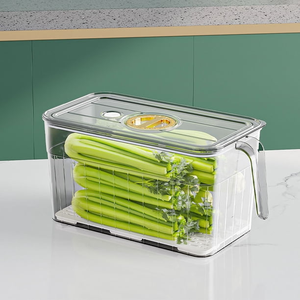Caja de almacenamiento para refrigerador, caja de almacenamiento para alimentos de grado alimenticio, para cocina, para verduras, refrigerador, caja de almacenamiento para huevos, frutas y albóndigas