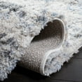 thumbnail image 5 of SAFAVIEH Berber Floella Abstract Shag Area Rug, 5'3" x 7'6", Ivory/Charcoal, 5 of 8