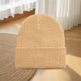 thumbnail image 4 of DLIDG Men Women Waffle Knitted Cap Thick Stretchy Snow Ski Cap Skater Outdoor Hats Spring Fall Winter Fashion Hats Travel Lounge Beanies Durable Trendy Snow Ski Cap Soft Warm Skully Cap, 4 of 8