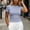 Light Blue, variant on Ankola Women Elastic Workout Shirts Breathable Compression Quick Dry Gym Lightweight Basic Fitted Tops