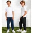 thumbnail image 3 of MERIDIANO Boys' Scuba Joggers 2-Pack - Tapered Athletic Sweatpants for School, Sports & Daily Wear, 3 of 8