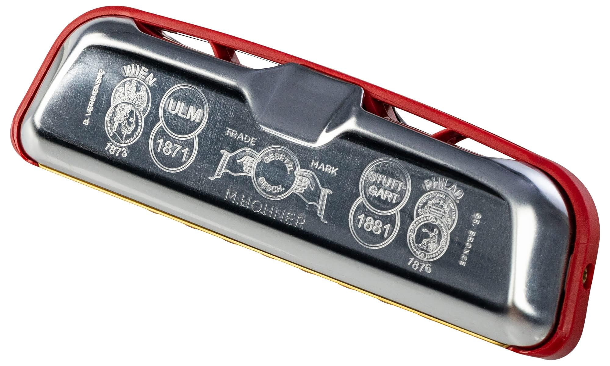 Hohner 544 Golden Melody Harmonica - Key of F w/ Instructional Manual