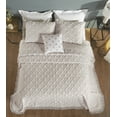 thumbnail image 6 of Better Trends 4 Piece Chenille Bedspread Set for King Bedspread 100% Cotton Lightweight Bedspread for All Season Charleston Collection (Ivory), 6 of 6