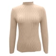 thumbnail image 7 of Striped Pullover Sweater Long Sleeve Knitted Soft Warm Winter Casual Crewneck Fall Fashion Comfortable Blouse, 7 of 7