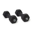 thumbnail image 3 of WF Athletic Supply 32lb Black Neoprene Dumbbell Set with Storage Rack, 3 of 9