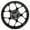 Black, variant on 17x4.0" Gloss Black Rear Wheel Rim Tubeless for Yamaha YZF R3 15-22/ R25 18-20/ MT-03 20-22/ MT-25 18-21