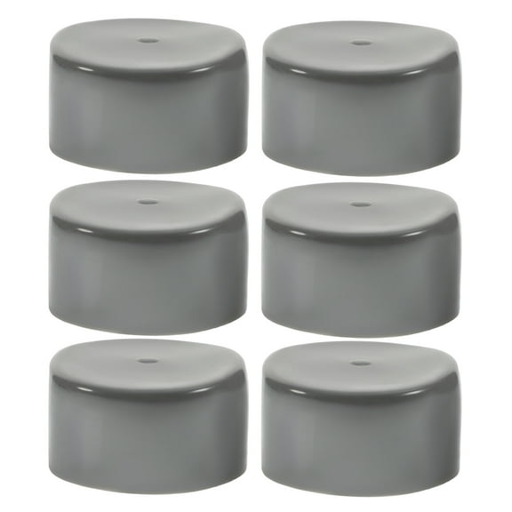 OUNONA  6 Pcs Trailer Axle Dust Cap Wheel Hub Covers Automobile Explosion Film Colorful Front Gear Car Grey
