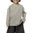 thumbnail image 1 of AWZXDE T-Shirt Unisexe Polyvalent à Col Rond Manches Longues pour Enfants 3-8 Ans, 1 of 5