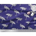 thumbnail image 3 of Soimoi Crepe Silk Fabric Heron Block Print Fabric by The Yard 42 Inch Wide, 3 of 3