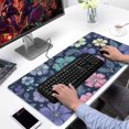 thumbnail image 2 of Long Mouse Pads for Desk,Pioneer Flower Floral Print Pattern Desk Mats on Top Of Desks, Desk Mouse Pad Extra Large with 3mm Non-Slip Base and Stitched Edge for Gaming,Office,Work,Home 31.5"x15.7", 2 of 6