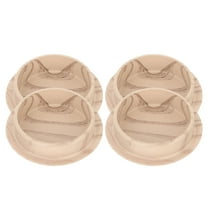 SEWCHICS 4Pcs Furniture Cups Plastic Hardwood Floor Protectors Easy Install Furniture Leg Covers Beige
