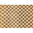 thumbnail image 1 of Ahgly Company Indoor Rectangle Checkered Brown Modern Area Rugs, 2' x 3', 1 of 4