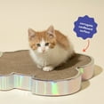 thumbnail image 4 of Oodles Gummy Bear Ombre Corrugated Cardboard Cat Scratching Pad, Multicolor, One Size, 4 of 8