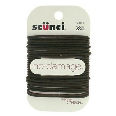 SCUNCI - No Damage Elastics Brown - 28 Pack