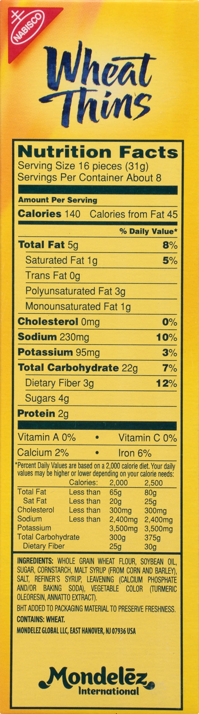 Wheat Thins Nutrition Facts Besto Blog