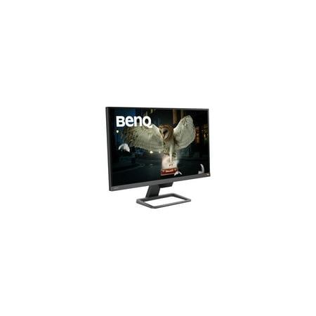 BenQ - EW2780Q - 27" QHD IPS LCD Entertainment Monitor with HDR Eye-Care Integrated Speakers- Black - Black/Metallic Gray
