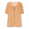 thumbnail image 5 of Azrian All-in-One Jumpsuit with Short Sleeves and Prints - Woman Fashion Print Round Neck Drawstring Short Sleeve Pockets Jumpsuit, 5 of 8