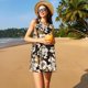 thumbnail image 3 of Balery Retro Hydrangeas Vestidos de verano para mujer con estampado: vestido holgado sin mangas, vestido playero informal y cómodo para días calurosos., 3 of 7