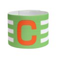 thumbnail image 3 of Brazalete elástico de capitán de fútbol Brazaletes de capitán de jugador de fútbol ajustables Brazalete de capitán deportivo en forma de C para jóvenes y adultos, 3 of 5