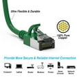 thumbnail image 3 of Cat 8 U/FTP Slim Ethernet Network Cable, 30AWG, Green - 3ft, 3 of 5
