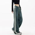 thumbnail image 3 of TAIAOJING Women Wide Leg Jeans Baggy Jeans Trousers With High Waist E Girl Style Streetwear Comfortable Vintage Denim Trousers Loose Straight Leisure Trousers, 3 of 8