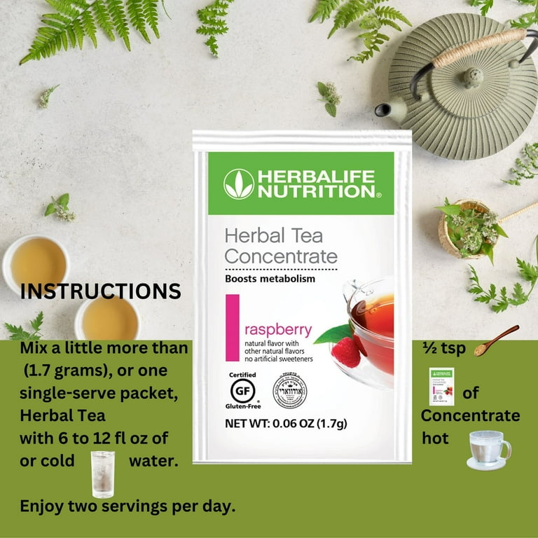 Herbalife Raspberry Herbal Tea Concentrate, Naturally Herbalife Raspberry Herbal Tea Concentrate, Naturally