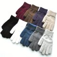 thumbnail image 1 of LNGOOR 9 Pairs of Premium Non-Slip  Wear-Resistant  Elastic Knit Gloves - Coldproof  Split Finger Design for Autumn and Winter - Unisex  Solid Color  Comfortable Fit for Women and Men, 1 of 6