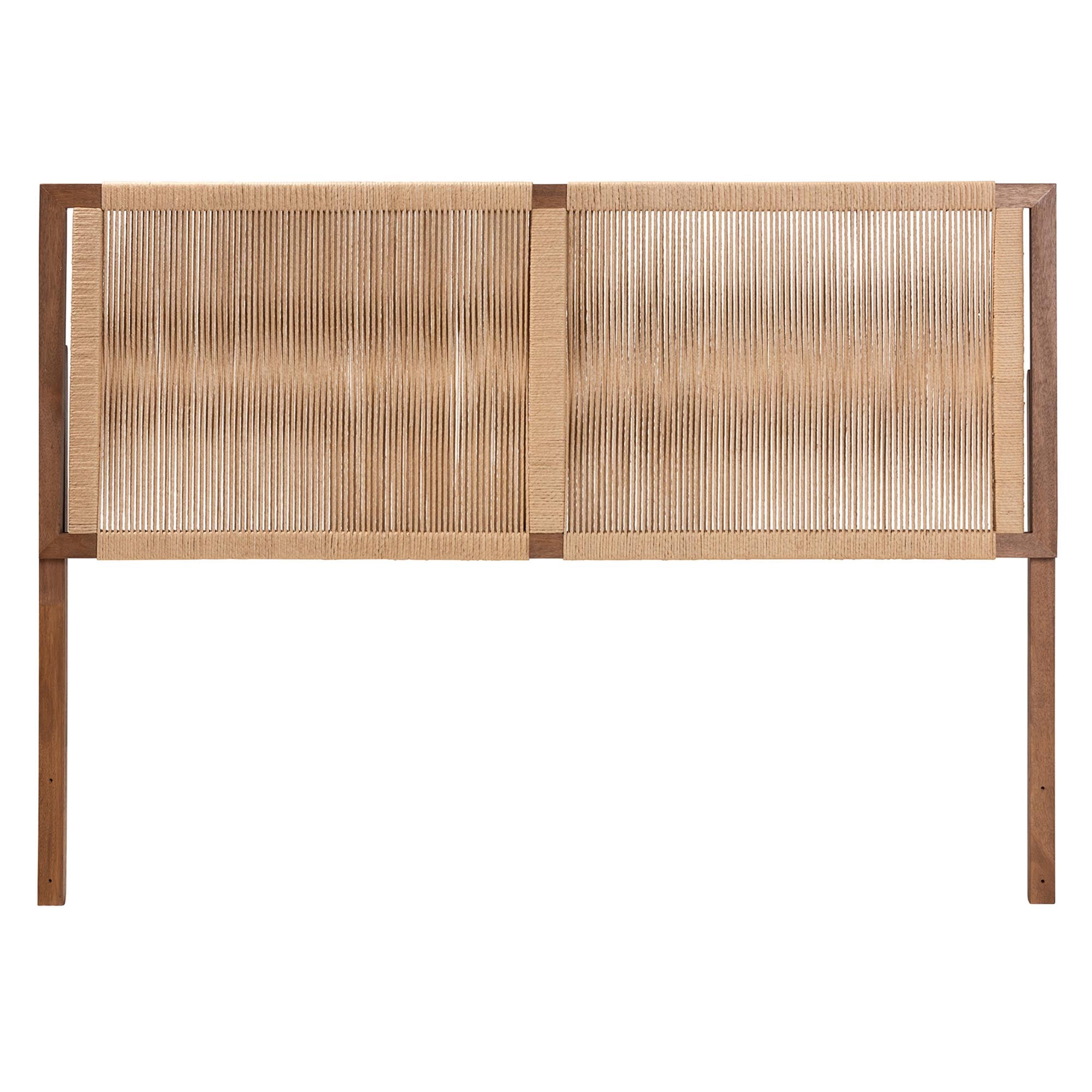 bali & pari Holitz Boho Headboard, King, Walnut Brown