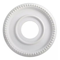 Stylish Home Round Medallion for Enhancing Ceiling Light Fixtures White