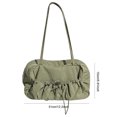 thumbnail image 3 of Bolso De Hombro Plisado Damen-Achseltasche mit Kordelzug, lässig, leicht, lässig, Reisetasche (grün), 3 of 8