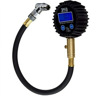 CZC AUTO Tire Inflator Air Pressure Gauge with Rubber Hose, 10-120PSI Dual  Head Heavy Duty 1/4 FNPT Tyre Inflator Gage Compatible with Air Pump