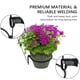 thumbnail image 5 of Soporte de pared circular para macetas de 6 pulgadas, ideal para maximizar el espacio vertical y decorar tu hogar con estilo. Hecho de hierro, disponible en negro y opciones de tamaño. ¡Incluye, 5 of 7