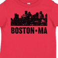 thumbnail image 4 of Inktastic Boston Massachusetts City Skyline with Grunge Boys or Girls Toddler T-Shirt, 4 of 5