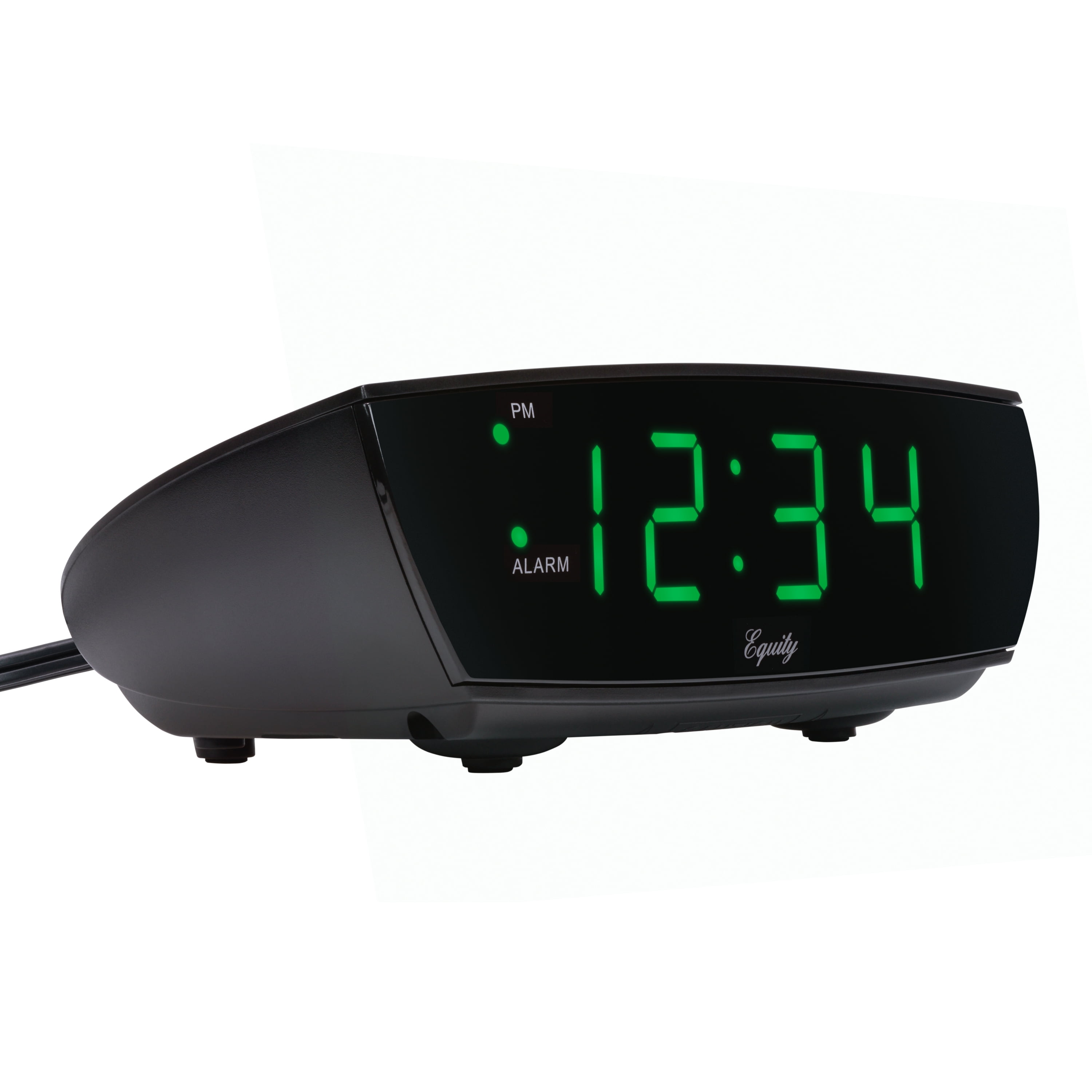 Equity Digital 0.9" Green LED Deep Sleep Alarm Clock, 75902